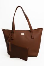 Bolsa Pérola em Couro Caramelo
