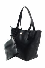 Bolsa Pérola em Couro Preto