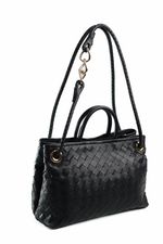 Bolsa Quartzo em Couro Preto
