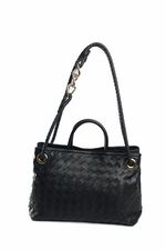 Bolsa Quartzo em Couro Preto