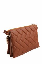 Bolsa Safira em Couro Caramelo