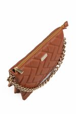 Bolsa Safira em Couro Caramelo