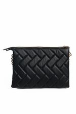 Bolsa Safira em Couro Preto