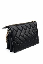 Bolsa Safira em Couro Preto