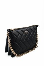 Bolsa Safira em Couro Preto