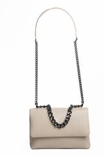 Bolsa Jade em Couro Off White