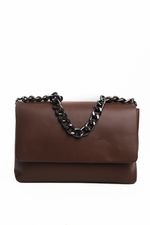 Bolsa Jade em Couro Café
