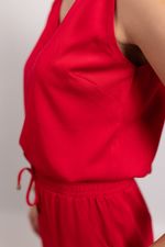 Conjunto Celita Rayon Sarja Vermelho
