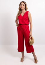 Conjunto Celita Rayon Sarja Vermelho