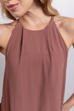 Vestido Naty Marrom Castanho