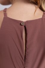 Vestido Naty Marrom Castanho