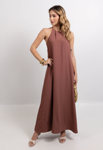 Vestido Naty Marrom Castanho