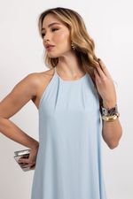 Vestido Naty Azul Bebê