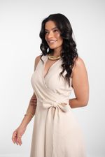Vestido Meire Areia