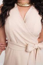 Vestido Meire Areia