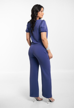 Conjunto Cecília Azul Carbono