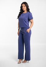 Conjunto Cecília Azul Carbono