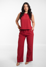 Conjunto Daniela Vermelho Bordô