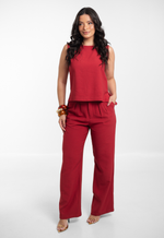 Conjunto Daniela Vermelho Bordô