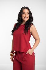 Conjunto Daniela Vermelho Bordô