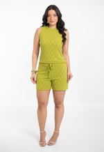 Conjunto Mônica Verde Pistache
