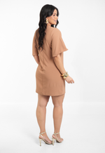 Vestido Ágatha Marrom Castanho