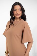 Vestido Ágatha Marrom Castanho
