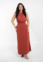 Vestido Bárbara Terracota