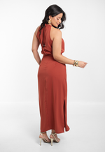 Vestido Bárbara Terracota