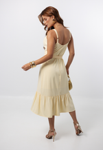 Vestido Lavínia Amarelo Manteiga