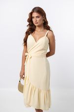 Vestido Lavínia Amarelo Manteiga