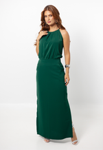 Vestido Bárbara Ice Drop Verde Exército 
