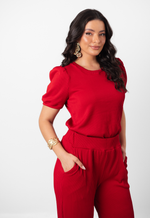 Conjunto Larissa Malha Canelada Marsala