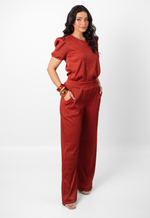 Conjunto Larissa Malha Canelada Terracota
