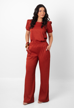 Conjunto Larissa Malha Canelada Terracota