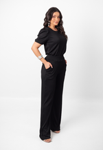 Conjunto Larissa Malha Canelada Preto