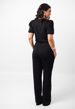 Conjunto Larissa Malha Canelada Preto