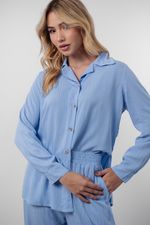 Conjunto Peônia Azul Bebê