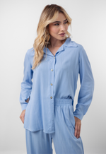 Conjunto Peônia Azul Bebê