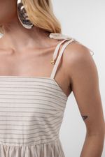 Conjunto Íris Listrado Marrom