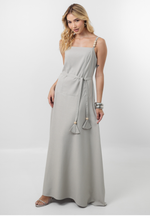 Vestido Monaliza Cinza