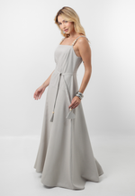 Vestido Monaliza Cinza