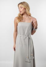 Vestido Monaliza Cinza