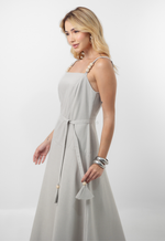 Vestido Monaliza Cinza