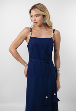 Vestido Monaliza Azul Marinho