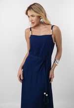 Vestido Monaliza Azul Marinho
