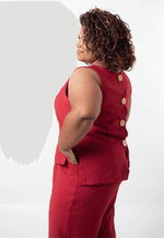 Conjunto Daniela Vermelho Bordô