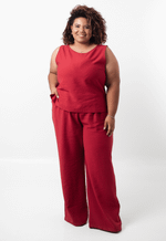 Conjunto Daniela Vermelho Bordô