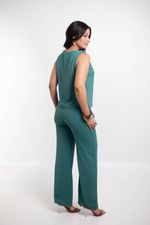Conjunto Raquel Verde Petróleo