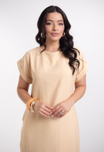 Vestido Luiza Creme